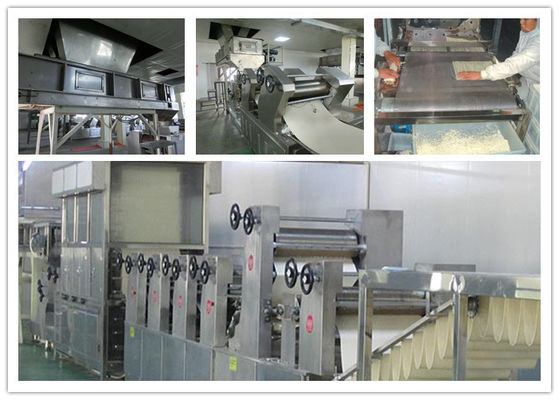 China Los tallarines frescos modificados para requisitos particulares longitud del espacio del sitio que hacen la máquina hacen los tallarines de Ramen proveedor