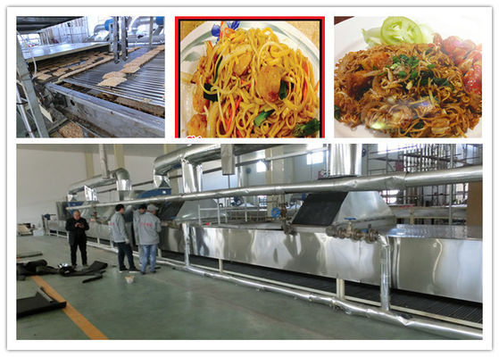 China Tallarines inmediatos fritos automáticos llenos que fabrican la máquina capacidad de producción grande proveedor