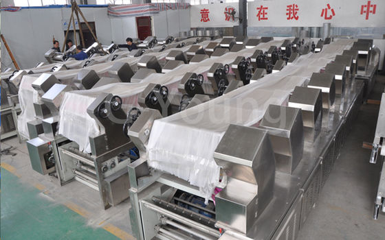 China Aceite que fríe la línea de la máquina de proceso de los tallarines inmediatos con de poco ruido proveedor