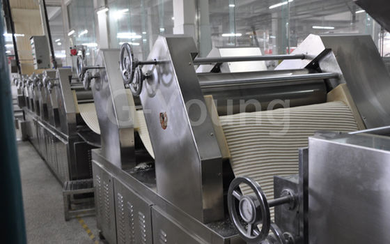 El freír de poco ruido y tallarines fritos que hacen la cadena de producción de equipo proveedor