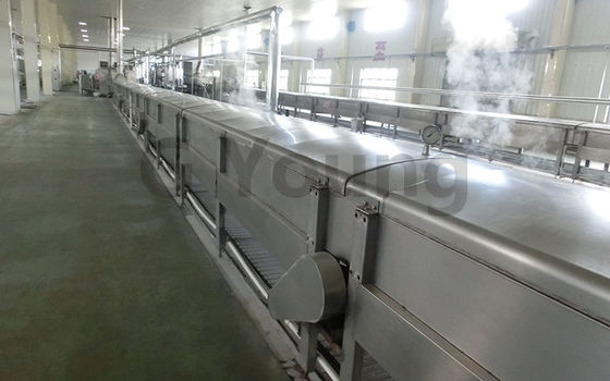 Altos tallarines inmediatos fritos automáticos que hacen equipo capacidad de producción grande proveedor